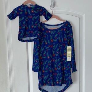 NWT Levert matching dolly and me nightgown 4 4T 4Y
